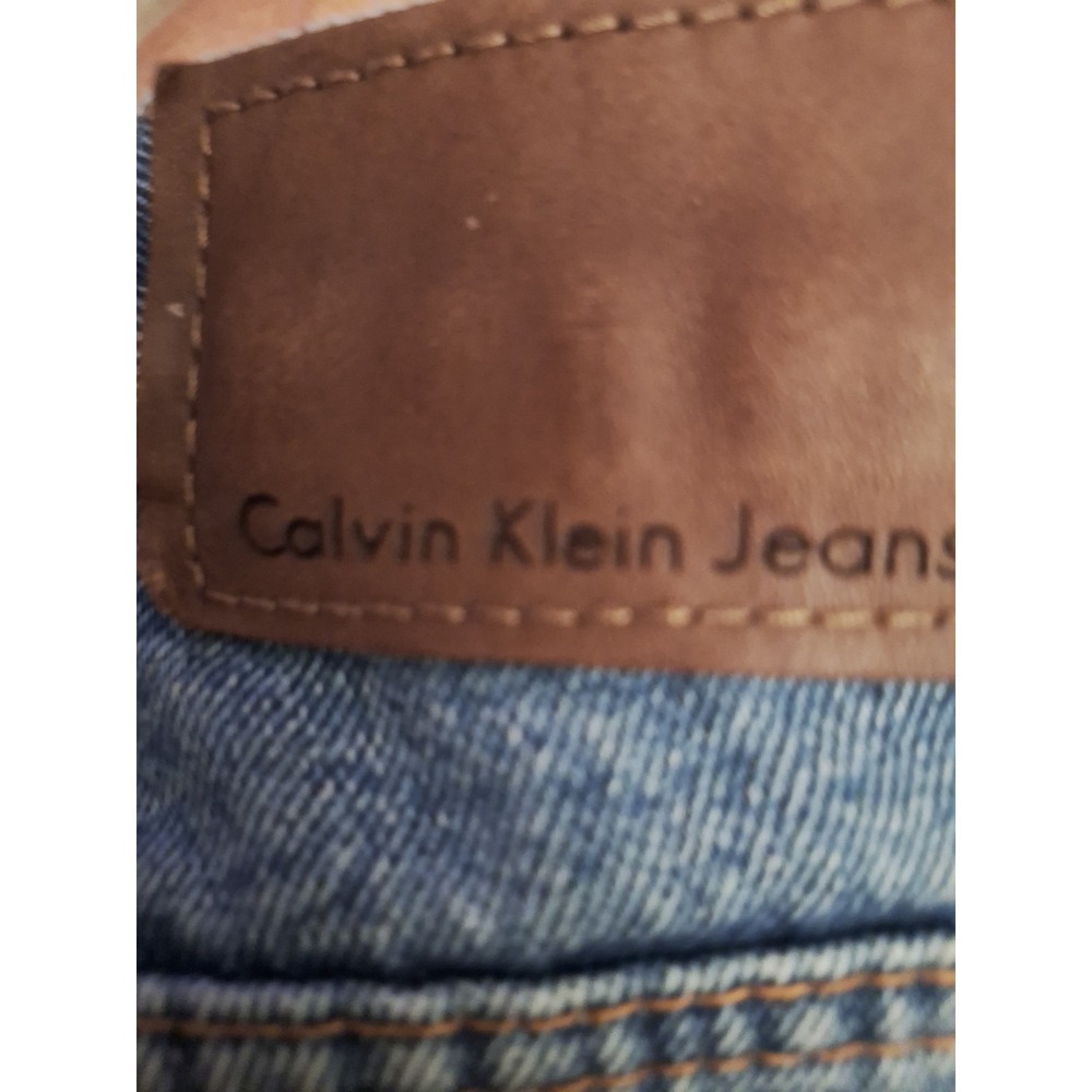 Calvin Klein Mens Blue Jeans Dungaree Shorts 38R 4 Pockets 8.5" Inseam #182 - Picture 6 of 6